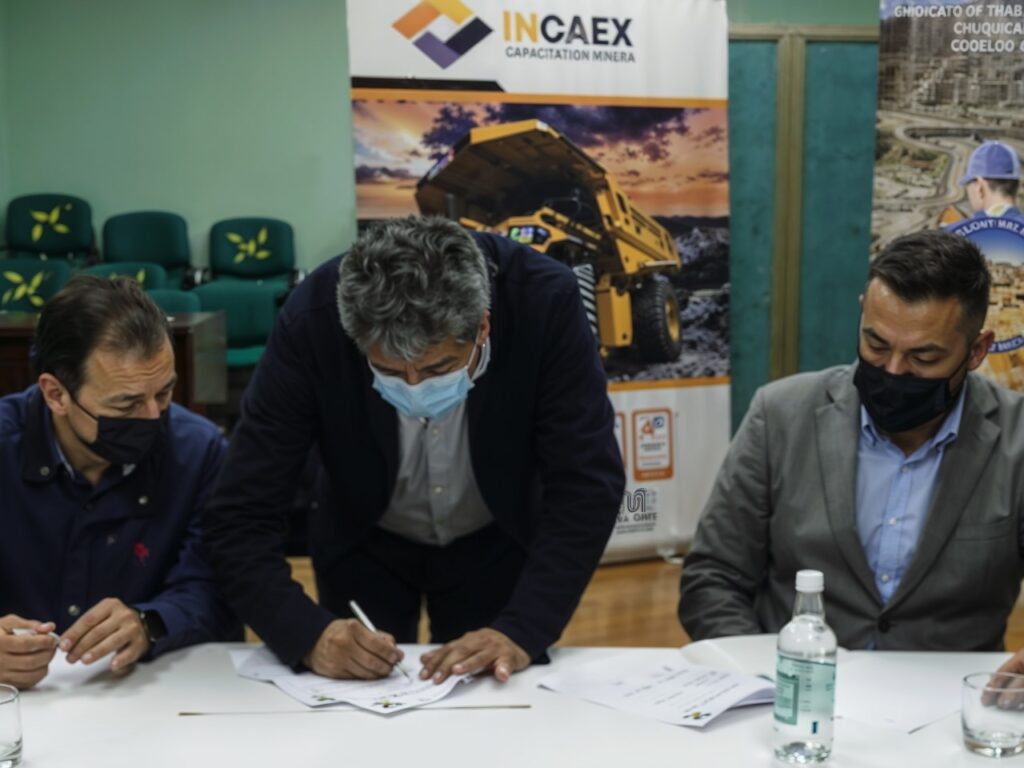 INCAEX FIRMA CONVENIO CON EL SINDICATO DE TRABAJADORES N° 1 DE CODELCO DIVISIÓN CHUQUICAMATA CALAMA